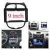 ZHOUKAIDM Radio Frame BYNCG 9 Inch 2Din Car Dashboard Frame CAR DVD Frame Radio Panel Frame Navigation Panel Fit for Peugeot 206 2000-2010 2 Din Android Practical view 3