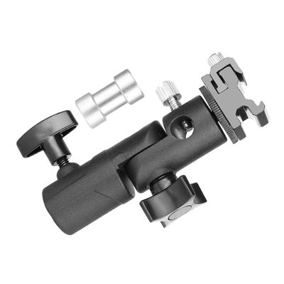 ARTIBETTER Adjustable Flash Stand Adapter Bracket for Photography Compatible Lights Vertical Horizontal Positioning for Beginners and Professionals