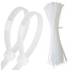 1000 Pack 8 inch Cable Zip Ties Heavy Duty-0.3 in width, Wire Ties with 110 lbs Strength, Self-Locking Nylon Tie Wraps, UV and Temperature Resistant, for Indoor Outdoor by Aroono(White) view 1