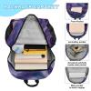 ALAZA Moon Stars Purple Galaxy Backpack and Lunch Bag Set School Bag Bookbag Casual Daypacks for Kids Girls Boys Teens view 4