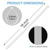 White Cable Zip Ties Heavy Duty 18 inch-50pcs, 0.3" width Wire Ties with 110 lbs Strength, Self-Locking Nylon Tie Wraps, UV-Resistant for Machinery, Vehicles, Cables, Pipes, Fence by Aroono view 2