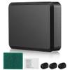 Saillong Transducer Mounting Plate Kit, 25mm Transducer Mount with Adhesive, Adhesive Mounting with Scouring Pads Cleaning Wipes, No Drill Sensor Mount(Black,4.3 x 3.5 Inch) view 1