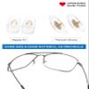 4 Pairs Replacement Nosepieces Nose Pads for Ray-Ban Aviator RB3025 RB3026 RB3044 RB3261 RB3483 Clubmaster RB3016 Sunglasses - Clear view 2