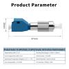 10 Pack-Visual Fault Locator Adapter, LC/UPC Female to FC/UPC Male Simplex Fiber Optic Adapter/Coupler Single Mode 9/125um Hybrid Optical Fiber Convertor for Optical Power Meter Visual Fault Locator view 2