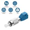 10 Pack-Visual Fault Locator Adapter, LC/UPC Female to FC/UPC Male Simplex Fiber Optic Adapter/Coupler Single Mode 9/125um Hybrid Optical Fiber Convertor for Optical Power Meter Visual Fault Locator view 4