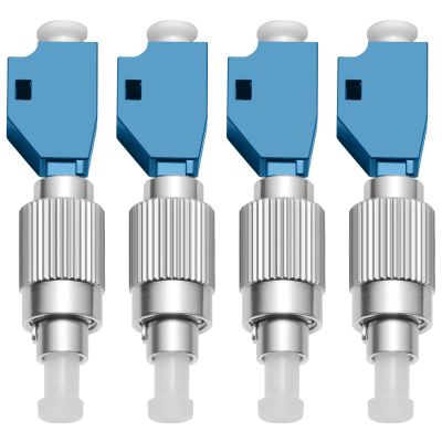 4 Pack-Visual Fault Locator Adapter, LC/UPC Female to FC/UPC Male Simplex Fiber Optic Adapter/Coupler Single Mode 9/125um Hybrid Optical Fiber Convertor for Optical Power Meter Visual Fault Locator