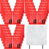 Jerify 36 Pcs Fire Blanket - Fiberglass Fire Emergency Flame Retardant Safety Fireproof Safety Suppression Cover Blanket for Kitchen, Home, Car and Office - 39 x 39 Inch (Red) view 1