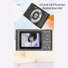 Yunir 48MP Digital Camera,2.5K HD Dual Camera,Compact Digital Camera16x Zoom Auto Focus Smart Digital Camera Vlogging Camera for Home Travel (Black) view 3