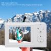 Yunir Digital Camera 4K,56MP Autofocus Compact Digital Camera,16x Digital Zoom Prevent Shaking Vlogging Camera with Fill Light (White) view 4
