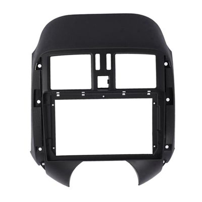Sound-way - Single DIN Car Radio Frame Installatio 9 Inch Car Fascia Double Din Car Dvd Fascias Frame Audio Fitting Adaptor Dashboard/Fit For NISSAN Sunny 2011-2013 Car Front Side Air Outlet Vent Fra