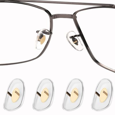 Betterun 2 Pairs Clear Soft Silicone Replacement Nose Pads for Ray-Ban Aviator RB3025/RB3026/RB3030/RB3211/RB3362/RB3445/RB4175