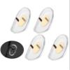 Betterun 2 Pairs Clear Soft Silicone Replacement Nose Pads for Ray-Ban Aviator RB3025/RB3026/RB3030/RB3211/RB3362/RB3445/RB4175 view 2