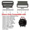26mm Quick Fit Metal Connector Adapter for Garmin Fenix 8 AMOLED-51mm/Fenix 7X pro/7X/6X Pro/6X/5X/5X Plus/3 HR/epix Pro 51MM,Watch Band Connector Accessories Compatible with tactix 7 Pro/Descent Mk2 view 3
