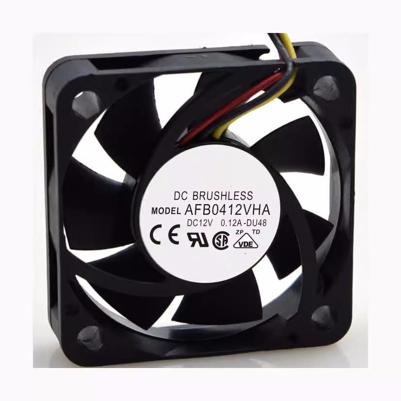 CAXFRTE for AFB0412VHA 4010 12V 0.12A 4CM4 Wire PWM Temperature Controlled Ball Cooling Fan, black