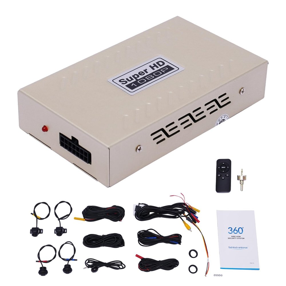 360 Degree Bird View System, 720p Car 360 Panoramic Car Camera System, Ip67 Waterproof & Sony225 High Definition Sensor Universal All Round View Camera System, Car Dvr Record Panoramic View System