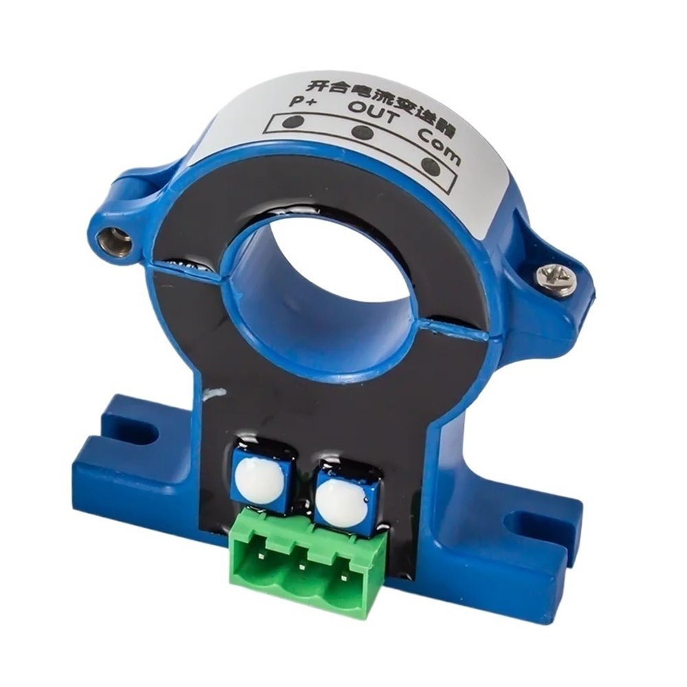 GVMUKNYE Aperture 50mm DC 0-20mA 4-20mA Output Hall Current Sensor 0-50A 100A 500A DC Current Detection Open Loop Perforated Current Transmitter DC24V(DC 0-600A,DC 0-20mA Output)