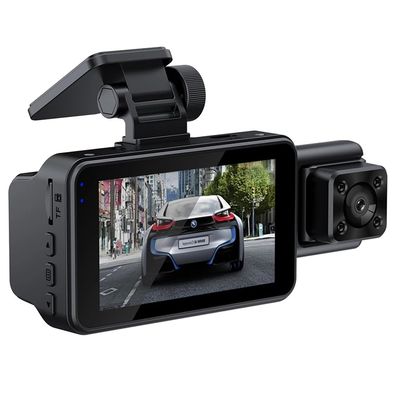 Car Dashcam Front Rear Car Camera with 64G SD Card, 1920P+1080P FHD Car Camera, 3.0" IPS 140 Wide Angle Camera, G-Sensor, WDR, 24H Parking Mode, Loop Recording