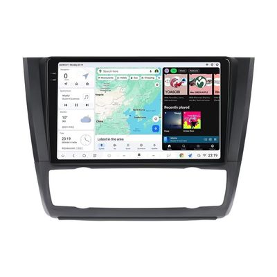 DUDUAUTO Android 13 Radio Stereo for BMW 1 Series E88 E82 E81 E87 2008-2012 Auto AC, Biorunn DUDU7 9.5" 2K Dual Band GPS Wireless Car-Play Android Auto Navi DSP AMP, 12GB RAM 256GB ROM