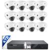 ONWOTE Face Recognition & AcuSearch, 12MP NVR 16 Channel Security Camera System, 2 Way Audio, 12x 4K 8MP Vandal Proof PoE IP Cameras, Total 960ft Cables, 16CH Commercial NVR 4TB, CCTV for Businesses view 1
