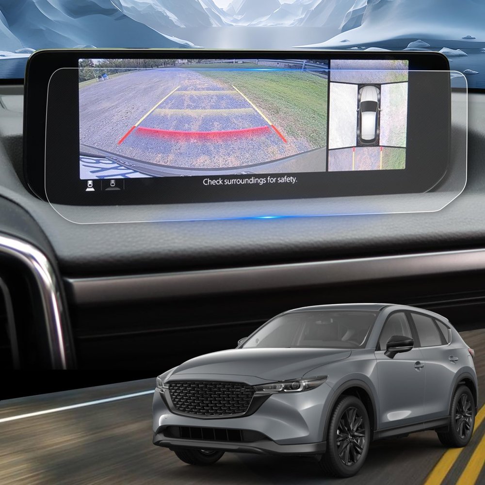 YEE PIN for 2025 Mazda CX-50 Screen Protector for Mazda CX-50 S/Turbo/Meridian 10.25-inch Touchscreen 2022 2023 2025, Tempered Glass Screen Protector for Mazda CX-50 2025 Accessories