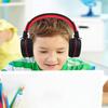 Kid Headphones for School, USB Type C Kids Headphone with LED Lights, Wired Boys Girls Headphones with Safe Limiter 85dB/94dB, Foldable On Ear Headphones with Microphones for School/iPad, Black view 4