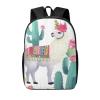 VTCTOASY Backpack Travel Laptop Backpack for Men Women Tropical Llama Alpaca Cactus Flower Computer Backpacks 17 inch Casual Daypack view 1