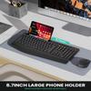 Ergonomic Wireless Keyboard and Mouse Combination, LIZRROT 2.4GHz Quiet Full Length Mouse and Keyboard, Wrist Stand, Phone Holder, Compatible with Windows, PC, Laptops view 3