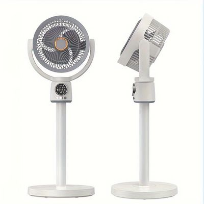 EAFCAuto Oscillating Fan for Bedroom, Air Circulator Fan with 5 Speeds Powerful Airflow, 9H Timer Setting, Height Adjustable for Cooling Room, Office, Kitchen, Outdoor Camping Tent Travel