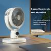 EAFCAuto Oscillating Fan for Bedroom, Air Circulator Fan with 5 Speeds Powerful Airflow, 9H Timer Setting, Height Adjustable for Cooling Room, Office, Kitchen, Outdoor Camping Tent Travel view 3