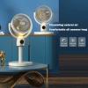 EAFCAuto Oscillating Fan for Bedroom, Air Circulator Fan with 5 Speeds Powerful Airflow, 9H Timer Setting, Height Adjustable for Cooling Room, Office, Kitchen, Outdoor Camping Tent Travel view 4