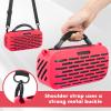 JOYSOG Soundlink Max Case, Silicone Case Cover for Bose SoundLink Max Portable Bluetooth Speaker Protective Carrying Case Bag with Shoulder Strap (red) view 2
