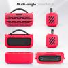 JOYSOG Soundlink Max Case, Silicone Case Cover for Bose SoundLink Max Portable Bluetooth Speaker Protective Carrying Case Bag with Shoulder Strap (red) view 3