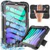 AdirMi Waterproof Case for iPad Mini 6th Generation 2021 8.3 Inch, Outdoor Sports Full-Body Heavy Duty Shockproof Protective Cover [Stand & Handheld] Built-in Screen Protector view 1