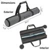 Genaray RGB Pixel LED Tube Light Carry Bag  Stores Two 2' Lights, Water-Resistant Cordura Fabric, Protective & Durable with Separate Padded Pockets, Padded Handle Wrap, and Power Adapters view 3