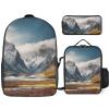 BTCOWZRV Backpack Pen Case And Insulated Lunch Bag Set for Men Women Large Capacity Travel Laptop Backpack Casual Daypack with Adjustable Straps Computer Bag view 1
