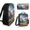 BTCOWZRV Backpack Pen Case And Insulated Lunch Bag Set for Men Women Large Capacity Travel Laptop Backpack Casual Daypack with Adjustable Straps Computer Bag view 2
