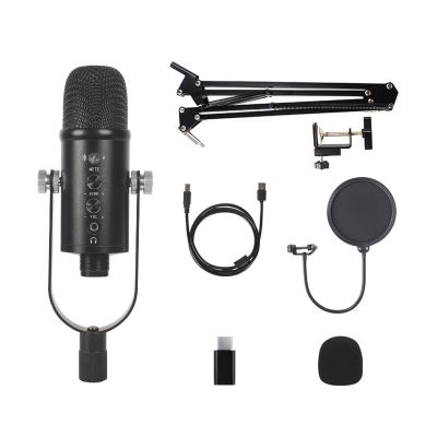 JMOZHCD USB Microphone, Super Accurate Pattern, Professional Recording Quality, Wired Noise Reduction Condenser Microphone