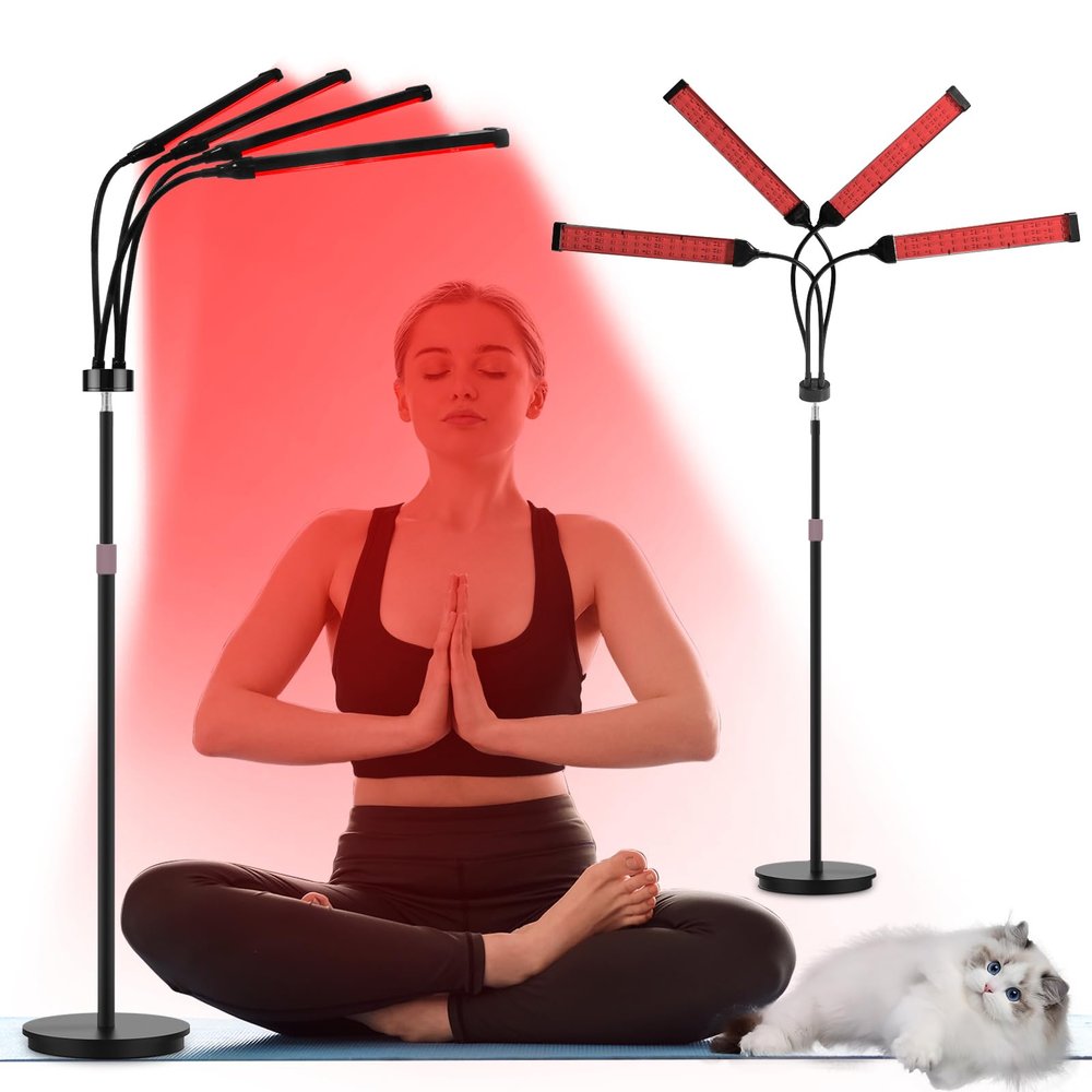 Shomterade Red Light Therapy for Body,180LEDs Infrared Light Therapy 3-in-1 Chip Design, 660nm & 850nm & 940nm Near Infrared Timer Device at Home