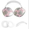 3 in 1 Bling Case Cover for AirPod Max, Clear TPU Glittering Rhinestones Stars Protective Ear Cups Covers Silicone Earpad Headband Covers Compatible for Apple AirPods Max Headphones (Bowknot) view 1