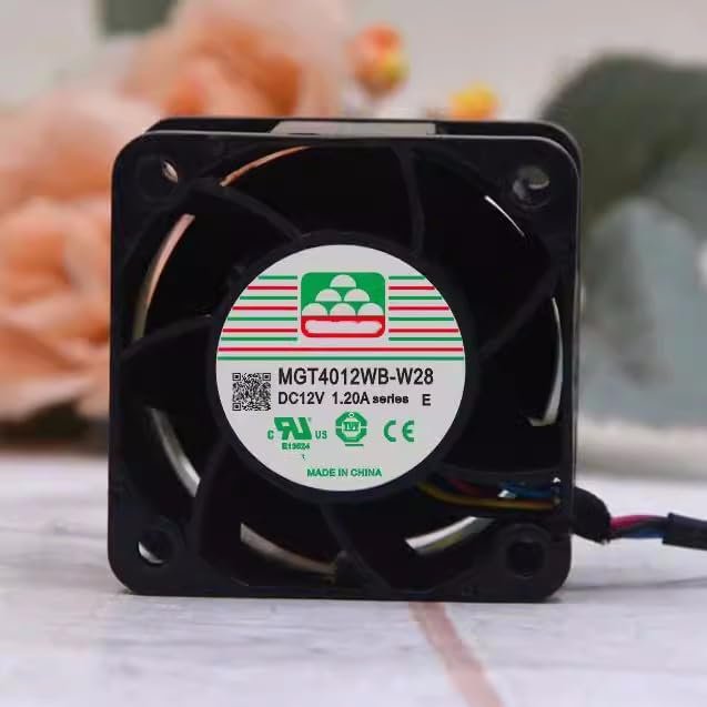 CAXFRTE for MGT4012WB-W28 12V 1.20A 4CM 4028 high air Flow Cooling Fan, black