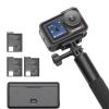 DJI Osmo Action 5 Pro Adventure Combo, Action Camera 4K with 1/1.3" Sensor, 12h Extended Battery Life with 3 Batteries, Stabilization, Dual OLED Touchscreens, Mini Action Camera for Travel, Vlog view 1