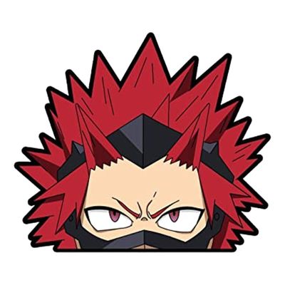 Ejirou Kirishima peeker Vinyl Decal Sticker UV & Water Proof Water Bottle Bumper Window Laptop Gift in USA Made 4.2"