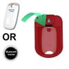 Fitted Leather Case W/Screen Protector & Pocket (Lanyard Included) for USA with Freestyle Libre 3 Libre 2 (Red) view 2