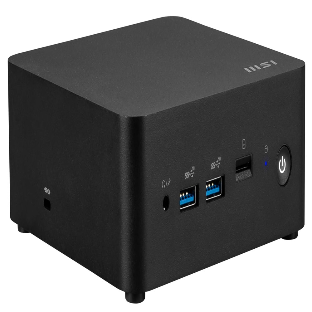 msi Cubi NUC Barebone Desktop, Intel Core 3-100U, 2X DDR5 Slots (up to 64GB), TPM 2.0, WiFi 6E, 3 Year Advance Replacement (1MG-009BUS)