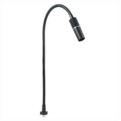 ZTBH Microscope Accessories Kit Microscope Illuminators Single Lamp 3W 6400K LED Gooseneck Light Accessory for Illuminator Industry Stereo Microscope