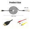 BERLAT HDMI to RCA Converter, 1080P 5ft HDMI Male Goldplated to 3-RCA Video Audio AV Cable Connector Adapter Transmitter for TV HDTV DVD(NO Signal Conversion Function) view 2