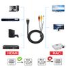 BERLAT HDMI to RCA Converter, 1080P 5ft HDMI Male Goldplated to 3-RCA Video Audio AV Cable Connector Adapter Transmitter for TV HDTV DVD(NO Signal Conversion Function) view 3
