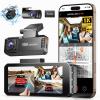 Martalk 3 Channel Dash Cam Front and Rear Inner view 1