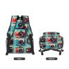 NOUZU Retro Cool Camera Collection Print Multifunctional Laptop Backpack For Men Women, Travel Backpack Carry On Flight Approved view 3