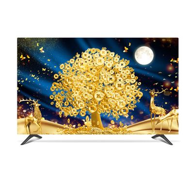 Outdoor Wall Mounted Waterproof TV Dust Cover,Screen Protector For LED LCD, Computer TV Monitor Protector Colorful Bright Print Pattern TV Cover(Size:49in,Color:C)